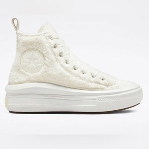 Converse Chuck Taylor All Star Cozy Tones Move Sherpa Shoes Ecru